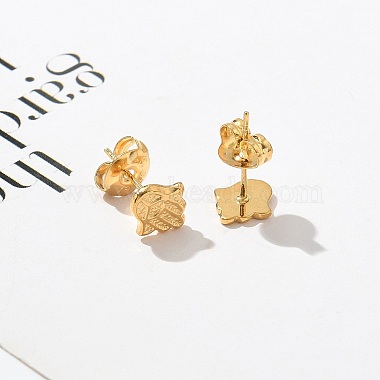 304 Stainless Steel Stud Earrings for Women(STAS-Z117-16G-02)-3