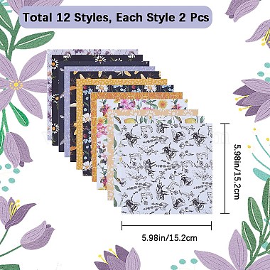 24Pcs 12 Styles Scrapbook Paper Pads(SCRA-WH0001-04C)-2