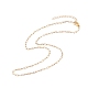 304 Stainless Steel Paperclip Chains Necklace for Women(NJEW-JN03897)-1