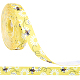 Polyester Bees Printed Grosgrain Ribbons(SRIB-WH20020-018G)-1
