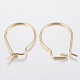 304 Stainless Steel Hoop Earrings Findings Kidney Ear Wires(STAS-G179-44G)-2