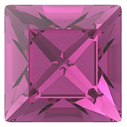 Preciosa&reg MAXIMA Crystal Fancy Stones, Czech Crystal, 435 23 615 Square, Dura Foiling, 70350 Fuchsia, 6x6mm(X-PRC-FA6-70350)