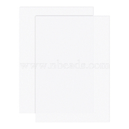 Silicone Single Side Board, with Adhesive Back, Rectangle, Clear, 30x21x0.1cm(AJEW-BC0006-16)