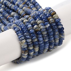Natural Sodalite Beads Strands, Rondelle, 4x2mm, Hole: 0.8mm, about 173~177pcs/strand, 15.39~15.67''(39.1~39.8cm)(G-H292-A08-01)