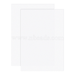 Silicone Single Side Board, with Adhesive Back, Rectangle, Clear, 30x21x0.1cm(AJEW-BC0006-16)