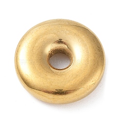 304 Stainless Steel Spacer Beads, Donut/Pi Disc, Golden, 17x4.5mm, Hole: 3.8mm(STAS-A088-07G)