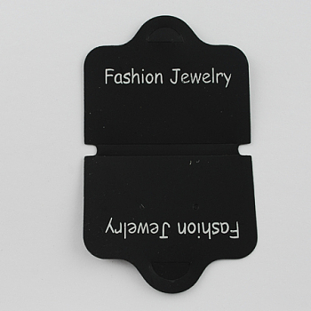 Plastic Display Cards, Black, 118x70x0.3mm