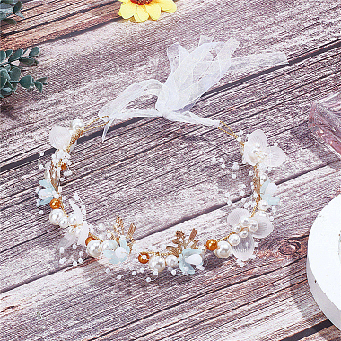 Wedding Party Beach Bridal Decorative Hair Accessories(OHAR-WH0021-03C)-5