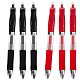 6Pcs 2 Colors Plastic Press Roller Ball Pens(AJEW-GF0006-96)-1