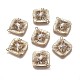 Brass Micro Pave Clear Cubic Zirconia Pendants(ZIRC-I030-14G)-1