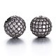 Perles de zircone cubique de grade AAA de micro pave(KK-E711-116-10mm-B-NR)-1