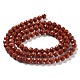 rouge naturel perles de jaspe brins(G-J400-E15-02)-3