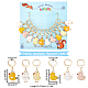 12Pcs 6 Style Alloy Enamel Chick Charms Locking Stitch Makers(HJEW-PH01591)-2