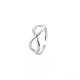 304 Stainless Steel Open Infinity Hollow Cuff Ring for Women(RJEW-S405-198P)-3