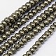 Natural Pyrite Beads Strands(G-L032-4x3mm-01)-1