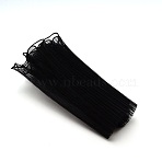 Pleated Gauze Yarn Flower Bouquets Wrapping Packaging, Suitable for Mother's Day Gift Giving Decoration, Black, 280mm, about 5 yards(4.57m)/bag(OP-WH0005-72B)