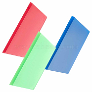 3Pcs 3 Colos Rubber Scraper, Anti-Scratch TPU Coating Scraper for Car Vinyl Paint Protection Film Installation, Vinyl Wrap and Window Tint Windshield Glass Cleaning Squeegee Tool, Rectangle, Mixed Color, 12.9x5x0.6cm, 1pc/color(FIND-CP0001-28)