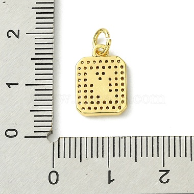 Rack Plating Brass Micro Pave Clear Cubic Zirconia Charms(KK-G501-01Y-G)-3