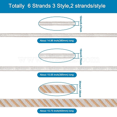 Biyun 6 brins 3 style paillettes correctif strass(DIY-BY0001-20)-3