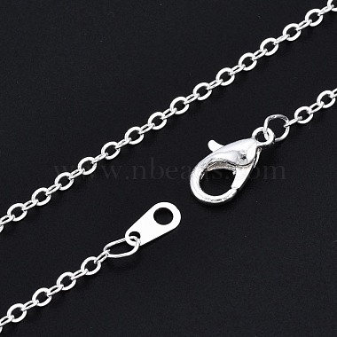 Brass Cable Chain Necklace(MAK-S072-18S)-2