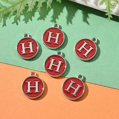 Platinum Plated Alloy Enamel Charms(ENAM-S118-03H-P)-5