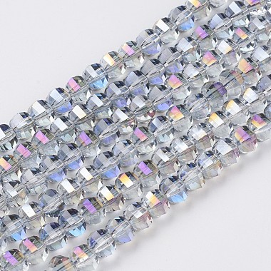 8mm LightSteelBlue Rondelle Glass Beads