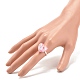 3D Resin Heart with Star Adjustable Ring(RJEW-JR00457)-3