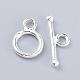 925 Sterling Silver Toggle Clasps(STER-K167-078S)-3