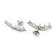 Non-Tarnish 304 Stainless Steel Stud Earrings(EJEW-H095-03P)-2