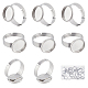 40Pcs Adjustable 304 Stainless Steel Finger Rings Components(STAS-BBC0001-30)-1
