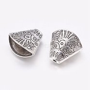 Alloy Bead Cones, Antique Silver, 18x19.5x10mm, Hole: 2mm(PALLOY-K238-02AS)