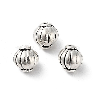 Tibetan Style Alloy Beads, Cadmium Free & Lead Free, Lantern, Antique Silver, 7x7mm, Hole: 1.2mm(FIND-Q094-29AS)