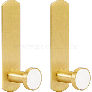 Aluminum Clothes-hook, Hook Hangers, Light Gold, 91x25x33mm(AJEW-WH0285-01LG)