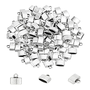 100Pcs Tibetan Style Alloy Cord Ends, End Caps, Antique Silver, 10x11.5x5mm, Hole: 2mm, Inner Diameter: 9x3mm(FIND-NB0004-53)