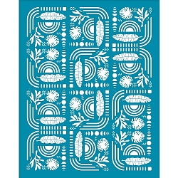 Silk Screen Printing Stencil, for Painting on Wood, DIY Decoration T-Shirt Fabric, Plants Pattern, 100x127mm(DIY-WH0341-163)