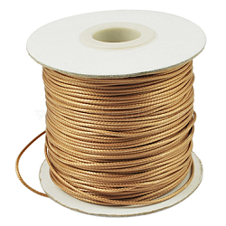 Korean Waxed Polyester Cord, Bead Cord, Goldenrod, 1.2mm, about 185yards/roll(YC-1.2mm-NO117)