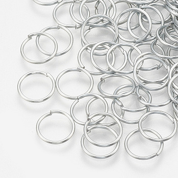 Iron Jump Rings, Open Jump Rings, Cadmium Free & Lead Free, Raw(Unplated), 21 Gauge, 4x0.7mm, Inner Diameter: 2.5mm, about 25000pcs/1000g