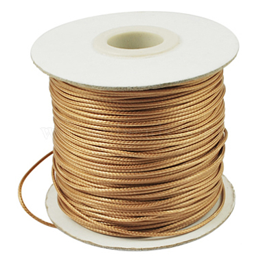 1.2mm Goldenrod Waxed Polyester Cord Thread & Cord