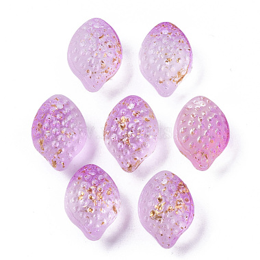 Violet Fruit Glass Charms