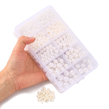5 tailles de perles acryliques imitées(OACR-YW0001-28)-5