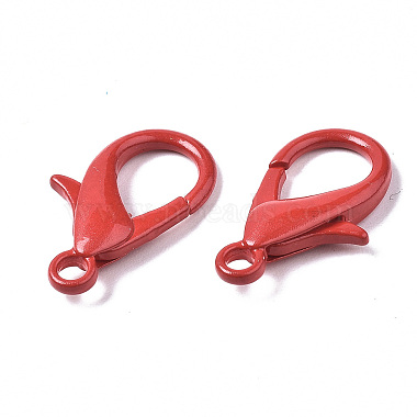 Spray Painted Eco-Friendly Alloy Lobster Claw Clasps(X-PALLOY-T080-06B-NR)-4