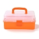 Rectangle Portable PP Plastic Storage Box(CON-D007-01B)-1