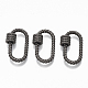 Brass Screw Carabiner Lock Charms(KK-T047-02)-2