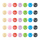70Pcs 7 Colors Flower Opaque Resin Beads(RESI-TA0001-55)-1