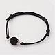 Adjustable Natural Lava Rock and Waxed Cotton Cord Bracelets(BJEW-JB02333-01)-1
