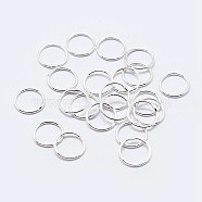 925 Sterling Silver Round Rings, Soldered Jump Rings, Closed Jump Rings, Silver, 18 Gauge, 5x1mm, Inner Diameter: 3mm, about 90pcs/10g(STER-F036-03S-1x5)