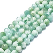 Natural Glass Beads Strands, Round, 8~9mm, Hole: 0.8mm, about 48~52pcs/strand,15.35''~16.54''(39~42cm)(G-K245-A13-04)