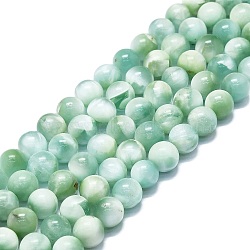 Natural Glass Beads Strands, Round, 8~9mm, Hole: 0.8mm, about 48~52pcs/strand,15.35''~16.54''(39~42cm)(G-K245-A13-04)