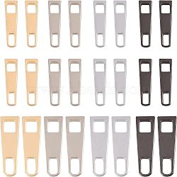Fingerinspire Zinc Alloy Replacement pull-tab Accessories, for Luggage Suitcase Backpack Jacket Bags Coat, Mixed Color, 24pcs/box(FIND-FG0001-09)
