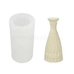 Narrow Neck Vase Food Grade Silicone Molds, Resin Casting Molds, for UV Resin, Epoxy Resin Craft Making, White, 109x58mm, Inner Diameter: 45mm(DIY-C053-02)